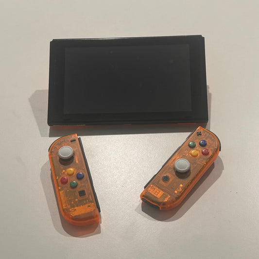 Clear Orange Nintendo Switch (E-SHOP Banned)